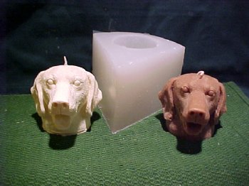Lab or Dalmation Dog Candle 1 Cavity Mold Silicone Mold 3035